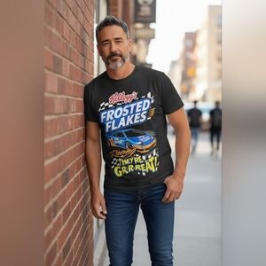 Kellogg's Frosted Flakes Black Graphic Tee